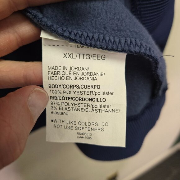 New Under Armour Storm Golf Mens 2XL Navy Heather Performance Fleece Quarter Zip - Picture 6 of 10